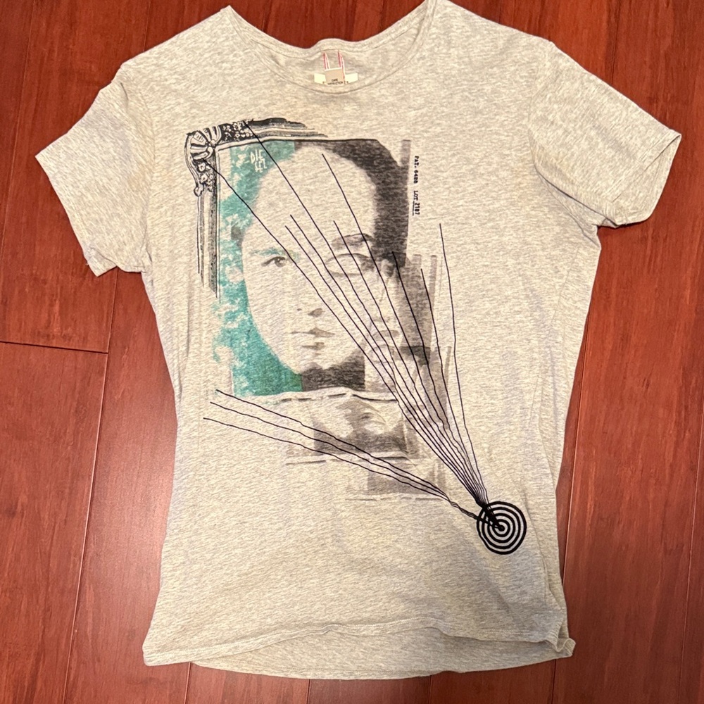 Diesel Gray Graphic Tee